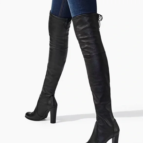 Stuart Weitzman Black Over-the-Knee Boots - Picture 3 of 6